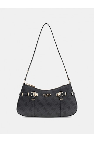 Guess Leona Logolu Kadın Antrasit Omuz Çantası Hwsg9917180-clo