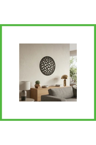 Vaveni Geometrik Desenli Daire Duvar Tablosu Mdf Lazer Kesim Modern Minimal Duvar Süsü Arz