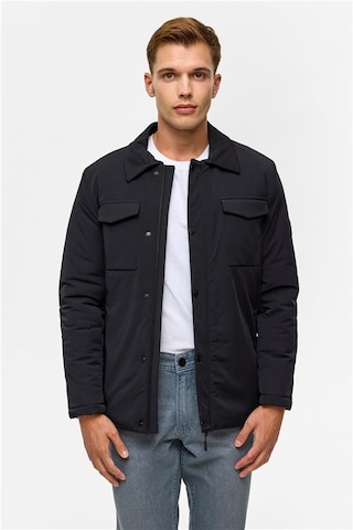 Süvari Lacivert Slim Düz Cepsiz Mont Mn2008700530-m09 Lacivert