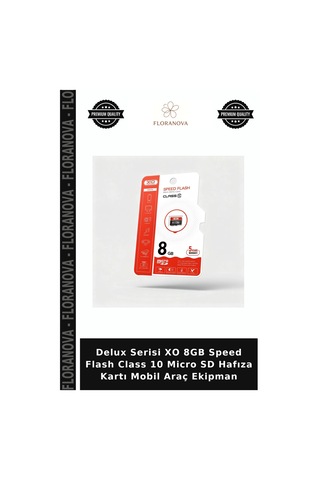 Delux Serisi Xo 8gb Speed Flash Class 10 Micro Sd Hafıza Kartı Mobil Araç Ekipman
