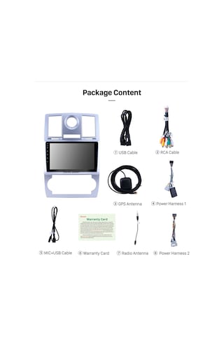 Chrysler C300 2005-2007 Uyumlu Multimedya Navigasyon Usb Kamera Carplayer 4 Ram