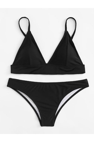 Deep Beach Siyah Kaplı Bikini Takım Db200051bt 001