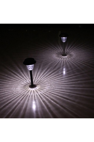 Paket Güneş Bahçe Işıkları Açık Paslanmaz Çelik Beyaz Led Yol Lambası Bahçe Dekorasyonu Peyzaj Aydınlatması Veranda, Çim, Bahçe Yürüyüş Yolu İçin Çok Renkli