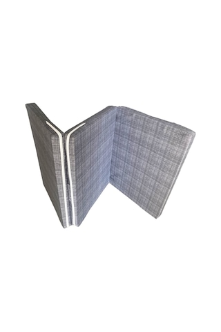 Katlanır Kamp Yatağı Çadır Yatağı Sünger Yatak Fermuarlı 70x180 Cm 6 Cm Gri