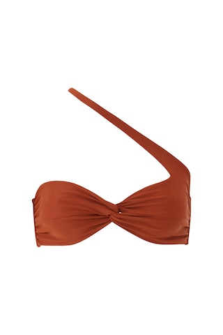 Lea The Label Şık Palm Bikini Üstü Turuncu
