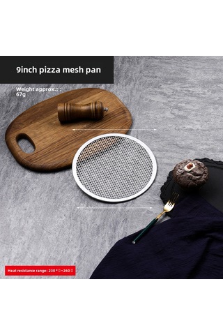 Skycity 9 İnç Alüminyum Pizzapanı, Kalın Kenar, Anti-yapışkan Yüzey, Ticari Fırın Gereci, 22.9 Cm Çap, Isı Dağıtımı İyidir