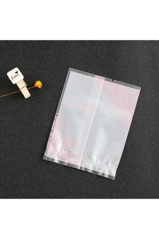 Lbsısı Ömrü 100 Adet Kalın Dantel Harfler Buzlu Gıda Bisküvi Zarf Dıy Pişirme Kek Çanta Hediye Çerez Ambalaj Düz Plastik Torba