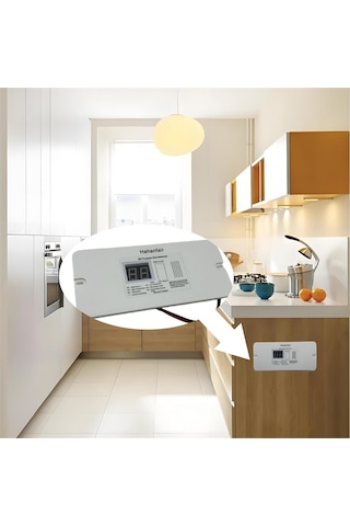 Anjiexun Dijital Rv Propan Gaz Dedektörü Römork, Karavan, Siyah