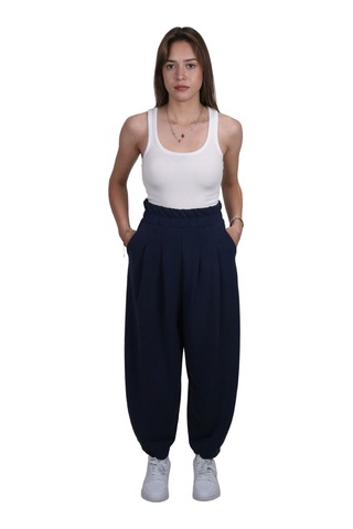 Shinzone Kadın Modal Kumaş Havuç Kesim Lacivert Pantolon Lacivert