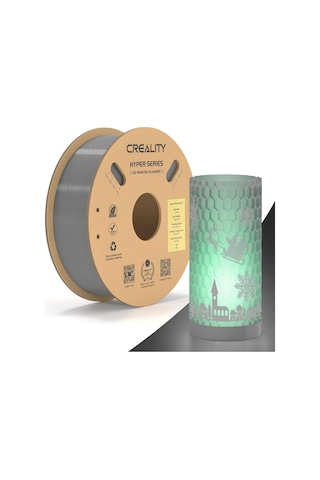 Creality Hyper Petg Gri Filament 1.75mm 1kg - Urhanshop Gönderimli