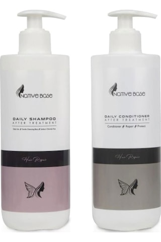 Native Base Keratin Sonrası Daily Günlük Şampuan 500 ML + Saç Kremi 500 ML Native Base Keratin Sonrası Daily Günlük Şampuan 500 ML + Saç Kremi 500 ML