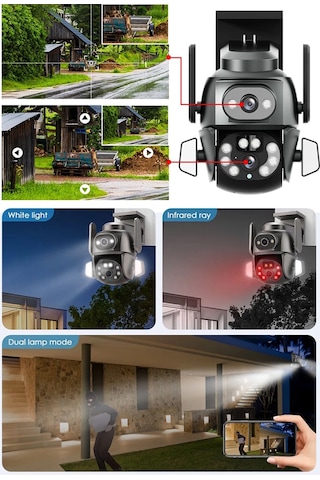 Mpıa Hina Dual Lens 360 Hareketli Wifi Waterproof Ip Güvenlik K