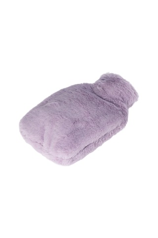 Moveevo Mor Plüş Kılıflı Pvc Suluk Isı Torbası - Çift Eldivenli, Kaymazsız Dokulu, Yavaş Isı Dağıtımı 1000ml Mor