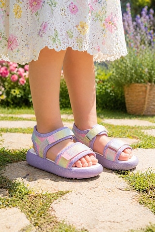 Mini Bonito Kız Çocuk Rahat Taban Günlük Sandalet Lila