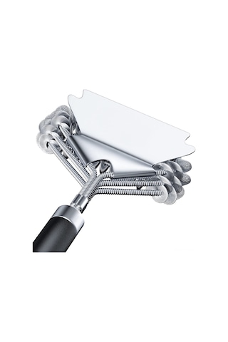 Dianziye Çelik Teli Isı Dayanıklı Barbekü Grid Temizleme Fırça - Kolay Temizlenir Dışarıda/içeride Kullanım Gümüş