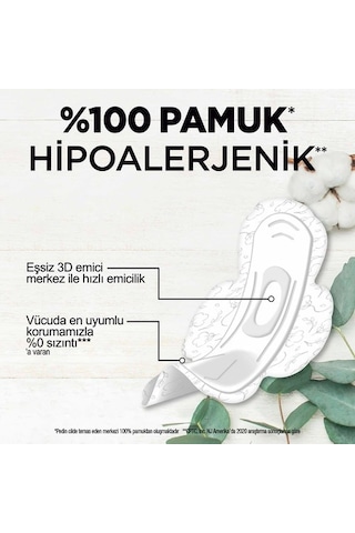 Kotex Natural Hijyenik Ped Pamuk Normal 20'li