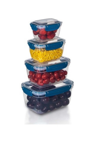 4'lü Master Dikdörtgen Saklama Kabı 550 ML - 1000 ML - 1800 ML - 3000 ML 001
