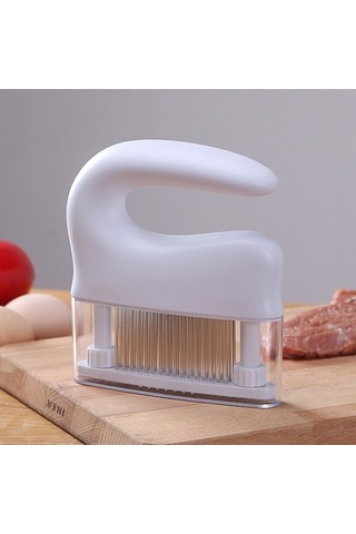 Primepickings Paslanmaz Çelik Kaburga Kırıcı 48-pin, Beyaz, Ev Mutfak İğnesi Beyaz