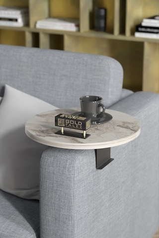 Goldfalez Ayarlanabilir Dekoratif Modern Yan Sehpa Tepsi Efes