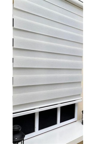 Storburada Zebra Stor Sert Plastik Kasalı Ekru Perde Stb 400v02-pd Ekru