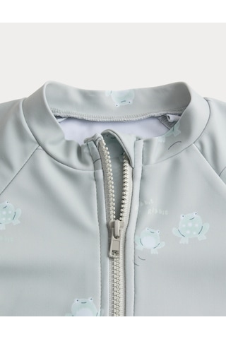 Marks & Spencer Kurbağa Desenli Mayo T78000009 Yeşil
