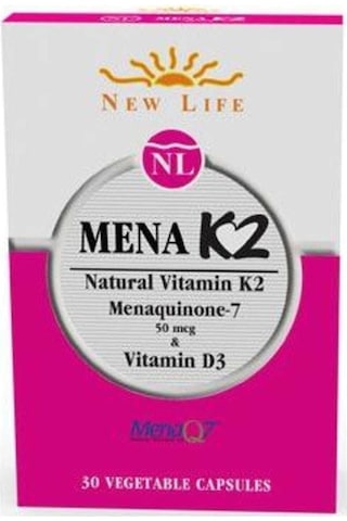 New Lıfe Mena K2+d3 30 Kapsul