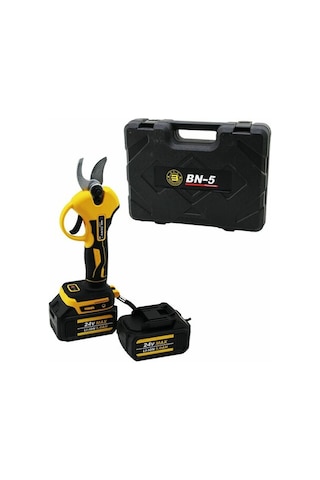 Cordless Shear Yellow Bn-5 Hs-155 Şarjlı Bağ Makası 2 Batarya - 24v 5.0ah 5639