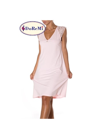 Doremi Kadın Gecelik-9092119461910 Toz Pembe