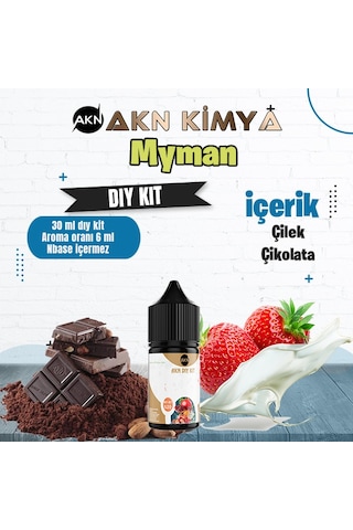 One Hit Wonder Myman Dıy Kit Çilek Çikolata Gıda Aroması %20 Oranda Aroma İçerir Hazır Değildir 30 Ml