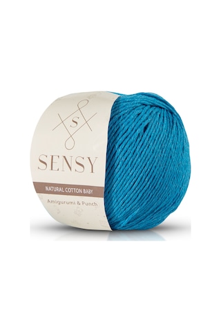 Premium Amigurumi Ipi Punch Panç Baby Soft Cotton 50 Gr Örgü Ip Turkuaz