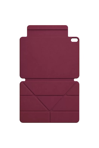 Mey İthalat Apple Uyumlu iPad 2025 10.9 10.nesil A16 Edz Manyetik Standlı Tablet Kılıfı - Mürdüm Arka Kapak