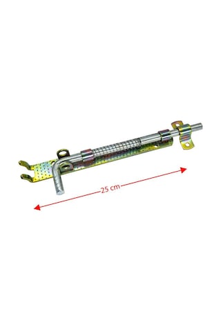 Yfs250 Yaylı Ferforje Demir Kapı Sürgüsü 25 Cm
