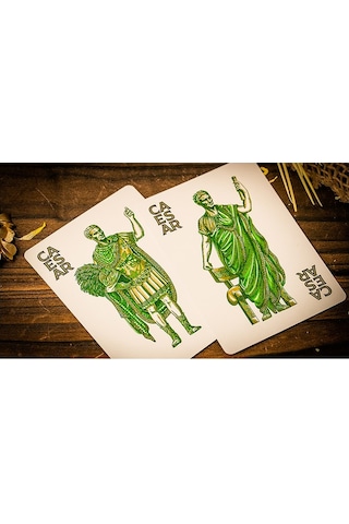 Twpcc Riffle Shuffle Caesar Green Premium Oyun Kağıdı Koleksiyonluk İskambil Kartları