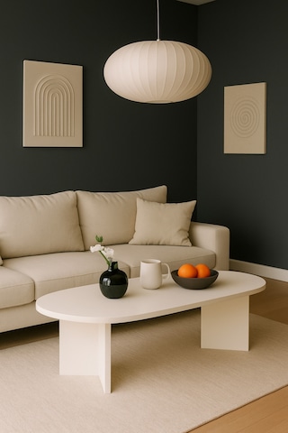 Sahra Model Modern Orta Sehpa 90x45x45 Cm Beyaz