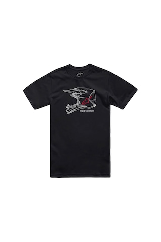 Alpinestars Mx Helmet Csf Tişört Siyah
