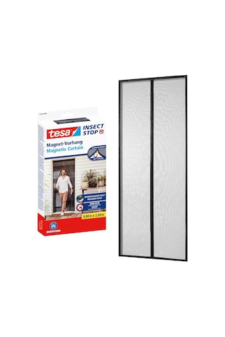 Mıknatıslı Kapı Sineklik Küçük 0,8m X 2,0m Siyah 1