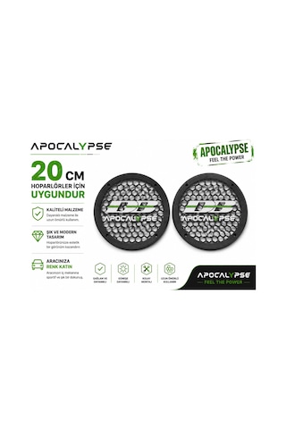 Deaf Bonce 20cm Hoparlör Kapağı - Db Apocalypse Logolu Kaliteli Plastik Midrange Hoparlör Kapak 20 C