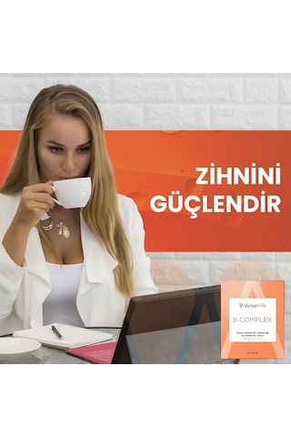 Wiserlife B Complex Taurin Takviye Edici Gıda 30 Kapsül