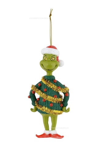Ranyeek 2023 Yeni Yeşil Canavar Noel Aksesuarı: Karikatür Noel Ağacı Askısı, Ev Ve Araba Dekorasyonu, Pratik Kullanım, Dayanıklı Malzeme