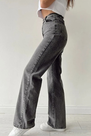 Ahmetkoccollection Kadın İspanyol Paça Pantolon Antrasit