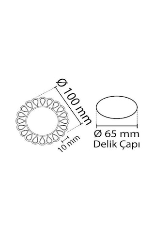 5 Adet Noas Yl65 1667 Geras Led Çerçeveli 4000k Kristal Cam Spot Kasa Beyaz