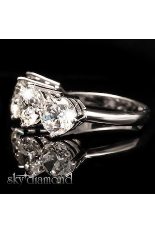 Yüksek Kraltacı 6mm Dörttaş Sky Diamond Gümüş