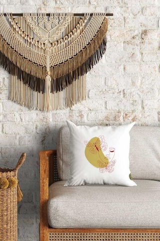 Modern Kadın Silüet Desenli Çift Yön Dijital Baskılı Dekoratif Kırlent Kılıfı Yastık Kılıfı 39x39cm Karışık/Çok Renkli