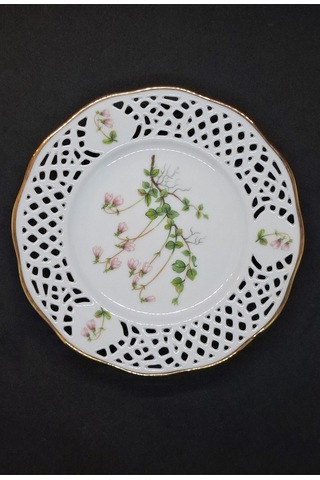 Linnea Borealis Ajurlu Pasta Tabağı 16.5 Cm Gri
