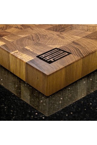 Kaf Ahşap Kesme Tahtası Meşe End-grain Medium