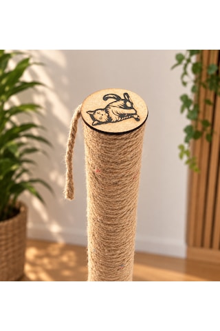 Işık Pati Kedi Tırmalama Tahtası 50 Cm Kare, Yerli Ip