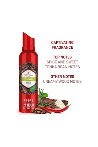 Old Spice Timber Erkek Sprey Deodorant 140 ML