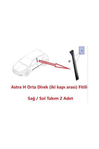 Opel Astra H Orta Direk Fitil (Iki Kapi Arasi) Sag-Sol Takim 431252239
