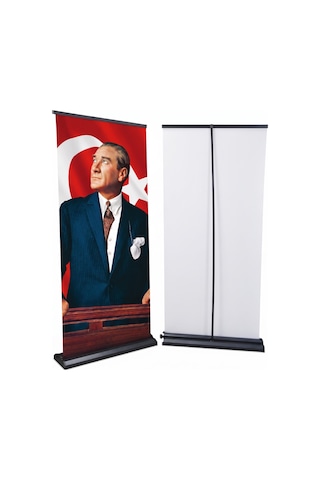 Atatürk Poster Baskılı Pro Roll Up Banner 100x200cm No:1 Diğer