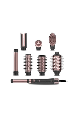 Ceramiccare 8in1 Airglam Gyro Saç Şekillendirme Seti Siyah